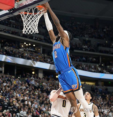 길저스알렉산더의 덩크[AP=연합뉴스]