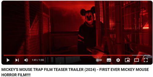 영화 '미키스 마우스 트랩'(Mickey's Mouse Trap) 예고편 일부[유튜브 사이먼 필립스 액터(Simon Phillips Actor) 채널 캡처. 재판매 및 DB 금지]