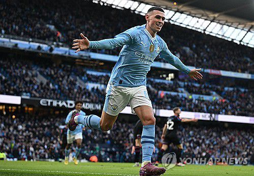 필 포든 선제골[AFP=연합뉴스]