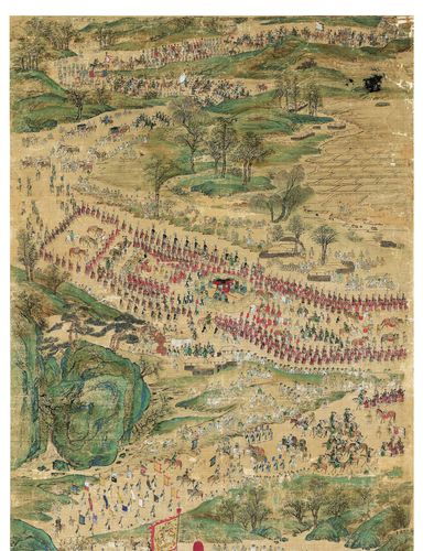 정조의 현륭원 행차 그림 부분[국립중앙박물관 제공. 재판매 및 DB 금지]