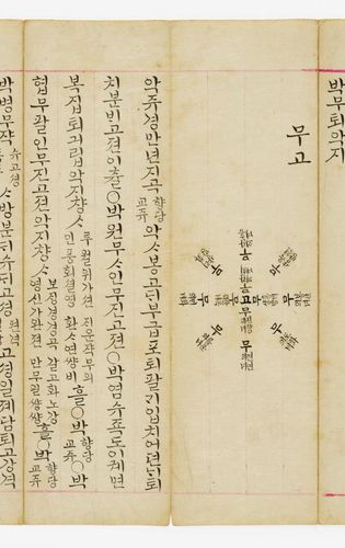 국립중앙박물관 소장 정재무도홀기 언해본 모습[국립국악원 제공. 재판매 및 DB 금지]