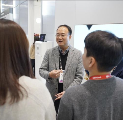 기자들과 만난 문혁수 LG이노텍 대표[LG이노텍 제공. 재판매 및 DB 금지]