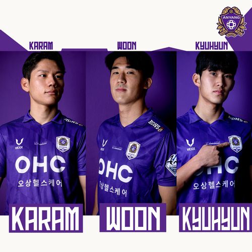 왼쪽부터 한가람, 김운, 최규현[FC안양 제공. 재판매 및 DB 금지]
