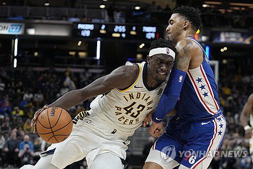 인디애나의 파스칼 시아캄[AP=연합뉴스]