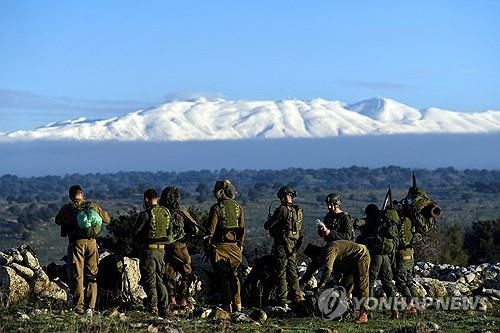 점령지 골란고원에서 훈련 중인 이스라엘군※ 아래 기사와 무관합니다. [로이터 연합뉴스 자료사진. 재판매 및 DB 금지]