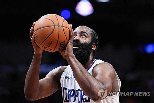 클리퍼스의 제임스 하든[게티이미지/AFP=연합뉴스]