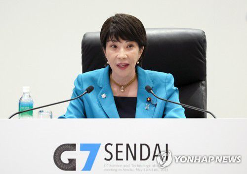 다카이치 사나에 경제안보담당상[지지 EPA 연합뉴스 자료사진. 재판매 및 DB 금지]