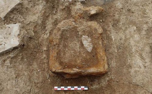 말 안장구(등자) 출토 모습[국립부여문화재연구소 제공. 재판매 및 DB 금지]