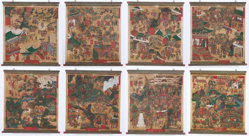 '순천 송광사 영산회상도 및 팔상도'의 팔상도 [문화재청 제공. 재판매 및 DB 금지]