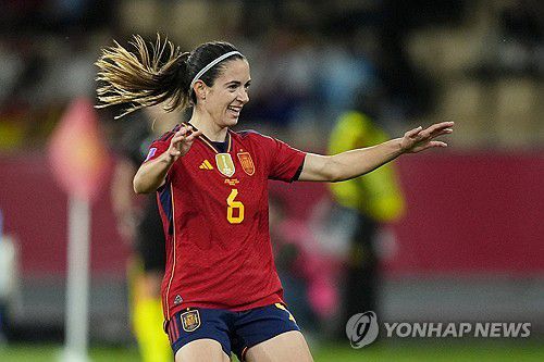 스페인 아이타나 본마티의 골 세리머니[AP=연합뉴스]