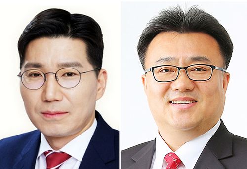 국민의힘 이형섭(좌) 후보와 임호석 예비후보(의정부=연합뉴스) 국민의힘은 22대 총선 경기 의정부을 후보로 2인 경선에서 승리한 이형섭(왼쪽) 당협위원장을 결정했다. 경선에서 제외된 임호석 예비후보는 탈당해 출마할지를 놓고 고심하고 있다. 2024.3.4 [연합뉴스 자료사진]