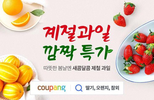 쿠팡 로켓프레시, 딸기·오렌지·참외 450t 푼다[쿠팡제공. 재판매 및 DB금지]