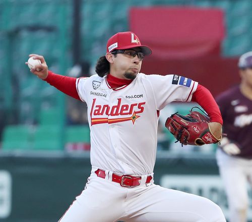 시범경기 첫 등판에 나선 SSG 외국인 투수 로버트 더거[SSG 랜더스 제공. 재판매 및 DB 금지]