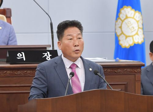 발언하는 이우균 의원[청주시의회 제공. 재판매 및 DB금지]