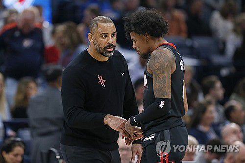 우도카 휴스턴 감독과 그린 [AP=연합뉴스]