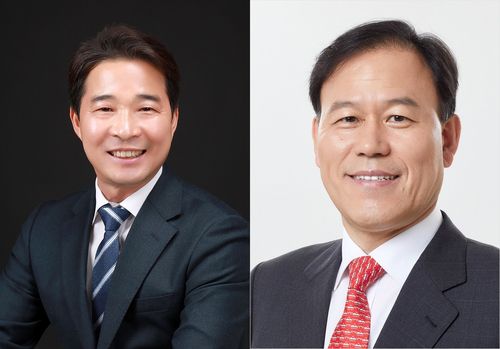 민주당 송순호·국민의힘 윤한홍(기호순)[선관위 제공. 재판매 및 DB 금지]