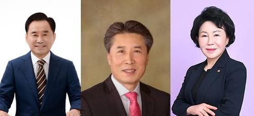 사하2선거구 후보들왼쪽부터 최광렬, 허일, 김숙자 후보 [선관위 홈페이지 캡처]