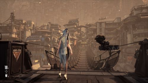 '스텔라 블레이드' 속 마을 자이온[게임 화면 캡처]