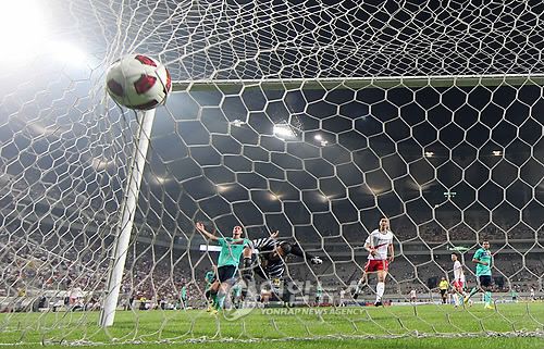 2010년 8월 K리그 올스타와 바르셀로나의 경기 장면[연합뉴스 자료사진]