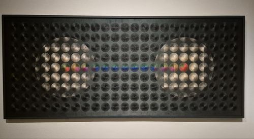 (서울=연합뉴스) 황희경 기자 = 국립현대미술관 덕수궁관에서 열리고 있는 '태양을 잡으려는 새들'전에 전시된 송정인의 '작품 O-3'(1973). 2024.5.2 zitrone@yna.co.kr