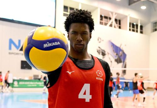 프로배구 남자부 외국인 선수 트라이아웃에 참가한 루이스 엘리안 에스트라다[한국배구연맹 제공. 재배포 및 DB 금지]