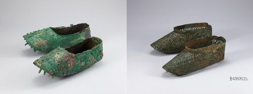 무령왕비 금동신발(왼쪽)과 고창 봉덕리 금동신발국립공주박물관·국립전주박물관 소장 [국립대구박물관 제공. 재판매 및 DB 금지]