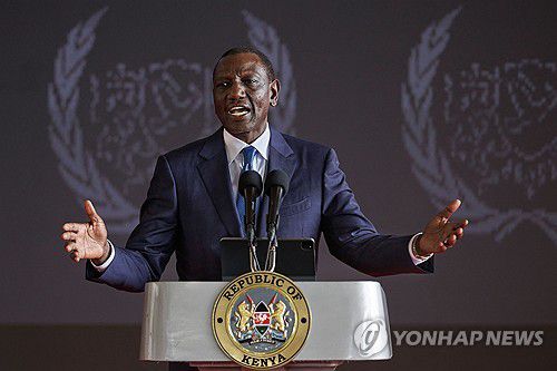 윌리엄 루토 케냐 대통령[AFP 연합뉴스 자료 사진. 재판매 및 DB 금지]