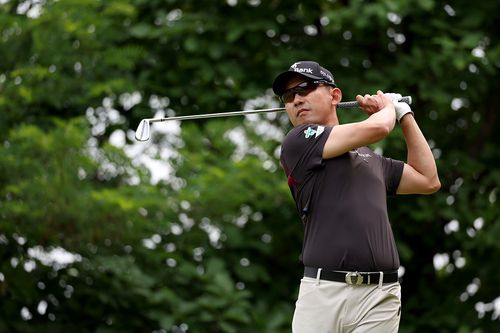 3번 홀(파3)에서 티샷하는 한승수[KPGA 제공. 재판매 및 DB 금지]