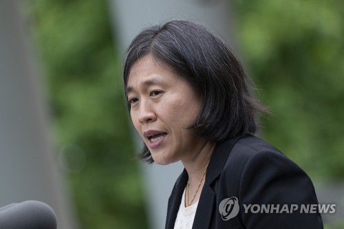 타이 미국무역대표부 대표[UPI 연합뉴스 자료사진. 재판매 및 DB 금지]