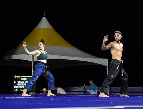 비치 태권도 경연 모습[세계태권도연맹 제공. 재배포 및 DB 금지]