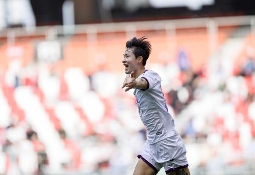 전남 드래곤즈의 미드필더 김종민[한국프로축구연맹 제공. 재판매 및 DB 금지]