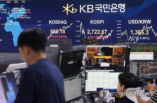 딜링룸[연합뉴스 자료사진]