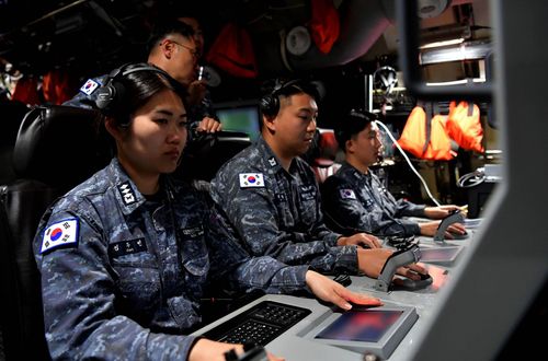 안무함 전투정보관 성주빈 대위[해군 제공. 재판매 및 DB 금지]