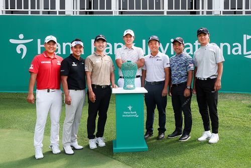 함정우, 박상현, 한승수, 양지호, 이나모리, 히가, 히라타(왼쪽부터)[KPGA 투어 제공. 재판매 및 DB 금지]