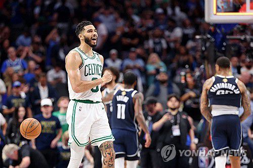 보스턴 승리의 주역 제이슨 테이텀[USA투데이=연합뉴스]