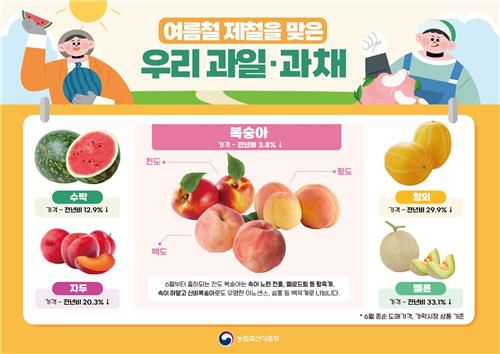 과일·과채 가격[농림축산식품부 제공. 재판매 및 DB금지]