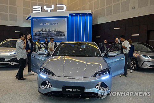 중국 BYD 전기차[AFP=연합뉴스 자료사진]