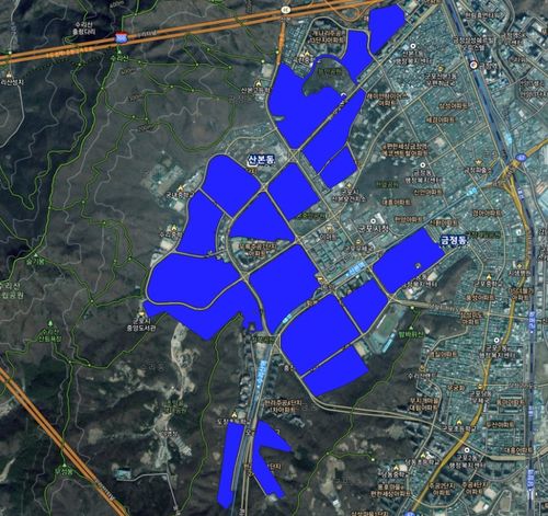 군포시 산본동 일원 토지거래허가구역 [경기도 제공. 재판매 및 DB 금지]