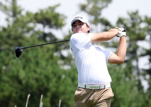 장유빈의 힘찬 티샷.[KPGA 제공. 재판매 및 DB 금지]