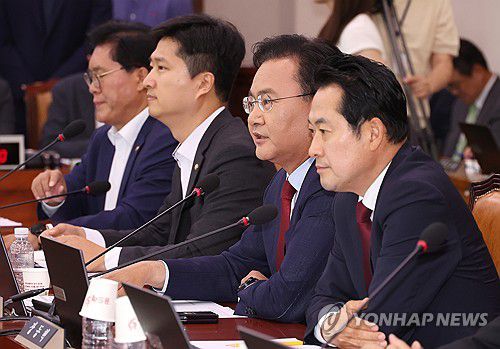 법사위서 발언하는 유상범 의원[연합뉴스 자료사진]