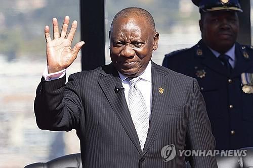 시릴 라마포사 남아프리카공화국 대통령[AP 연합뉴스 자료사진. 재판매 및 DB 금지]