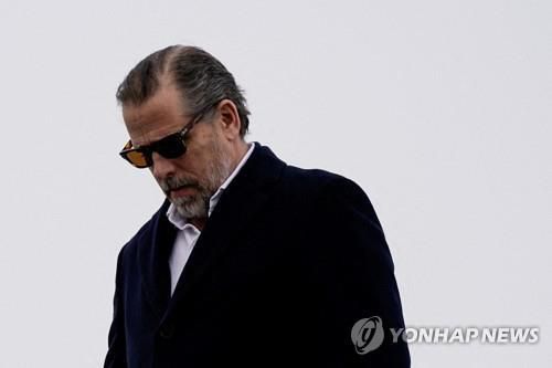 조 바이든 미국 대통령의 차남 헌터[로이터 연합뉴스 자료사진. 재판매 및 DB 금지]