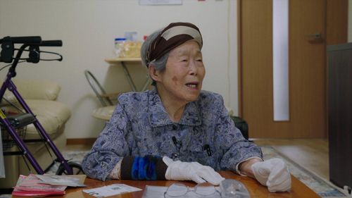 '조선인 여공의 노래'에서 조선인 여공 출신 신남숙 씨 인터뷰 장면[시네마 달 제공. 재판매 및 DB 금지]