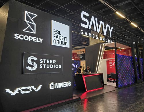 게임스컴 2024의 새비 게임즈 그룹 부스[촬영 김주환]