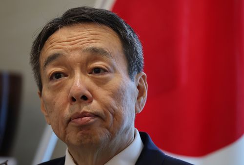 미즈시마 고이치 주한일본대사(서울=연합뉴스) 한상균 기자 = 미즈시마 고이치 대사가 지난 26일 서울 성북구 일본대사관저에서 연합뉴스와 인터뷰를 진행하고 있다. 2024.8.27    xyz@yna.co.kr