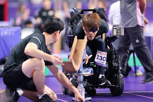 준결승 치르는 정호원[대한장애인체육회 제공.재배포 및 DB금지]