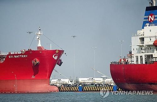 멕시코 한 항구의 유조선들[로이터 연합뉴스 자료사진. 재판매 및 DB 금지]