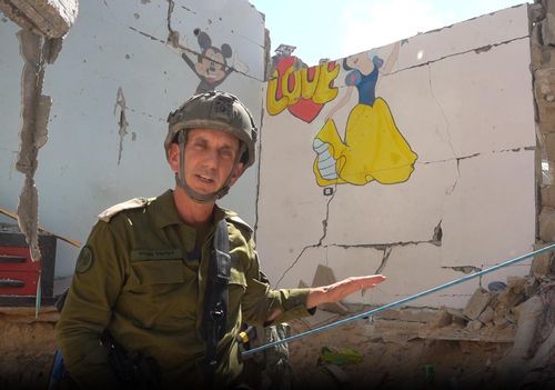 하마스 땅굴 입구[이스라엘군 제공. 재판매 및 DB 금지]