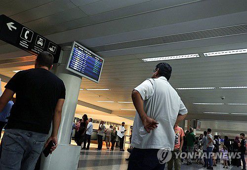 19일 베이루트 라피크 하리리 공항의 모습[로이터 연합뉴스 자료사진 재판매 및 DB 금지]