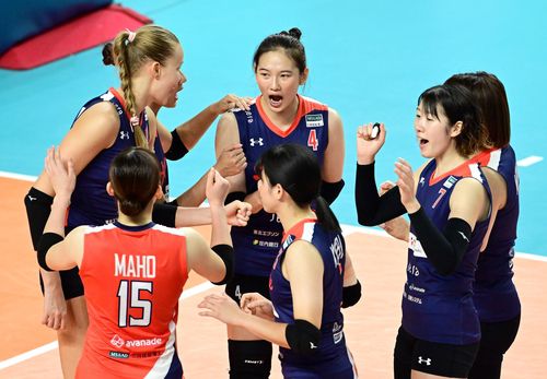 초청팀 아란마레 선수들[KOVO 제공. 재판매 및 DB 금지]